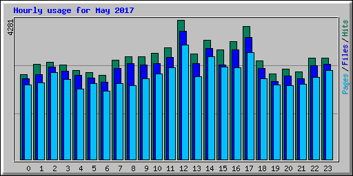 Hourly usage for May 2017