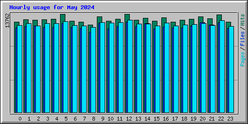 Hourly usage for May 2024